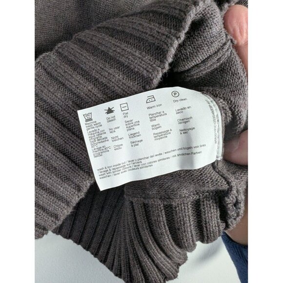 Vintage Y2K Esprit Sweater Women's Size Large Preppy Academia Chocolate Brown - Picture 4 of 12